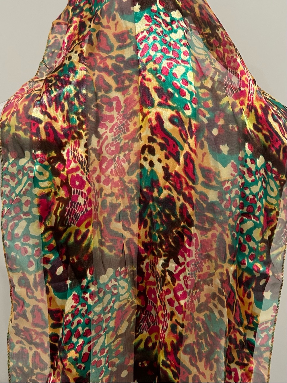 Multicolored & Patterned Scarf - Picture 5 of 5